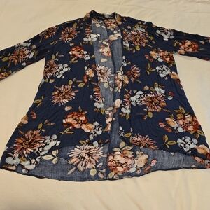 Kimino Coverup Blue Floral